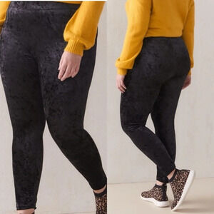 Love & Legend Black Velvet Leggings Jordyn woods